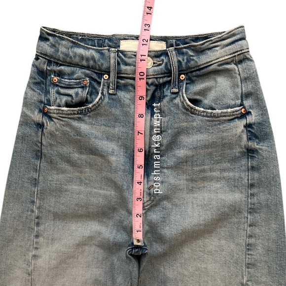 MOTHER Half Pipe Ankle Fray I Confess High Waist Wide Leg Crop 23 - Picture 11 of 16